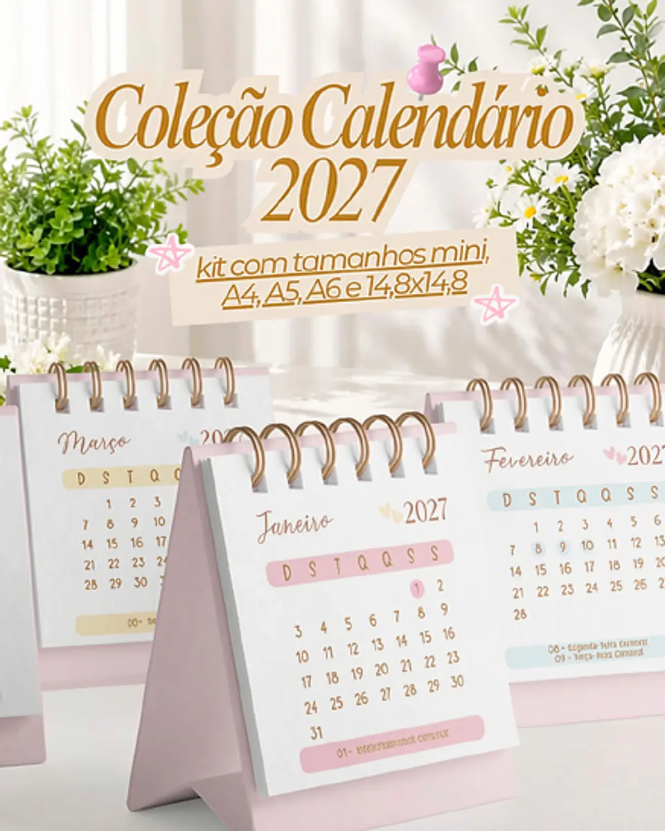 Coleção Calendário 2027 - Algodão Doce 8