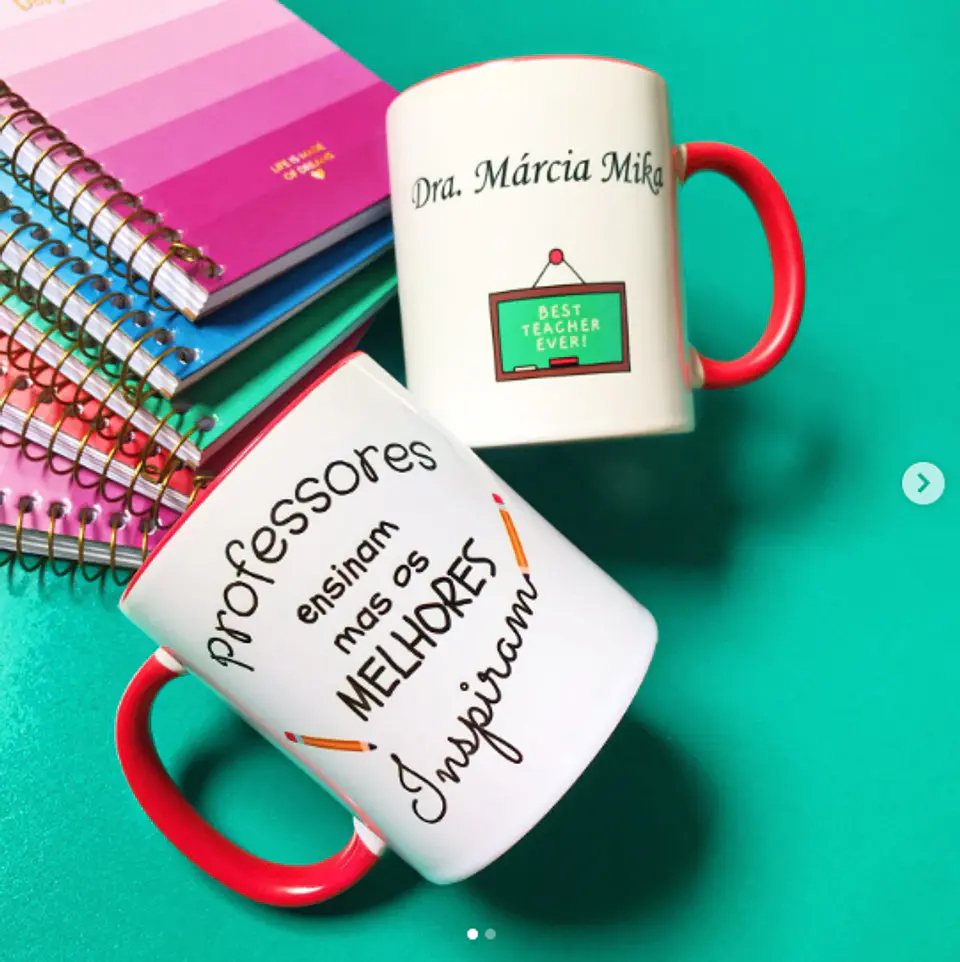 Professores Ensinam, Mas os Melhores Inspiram - Caneca 1