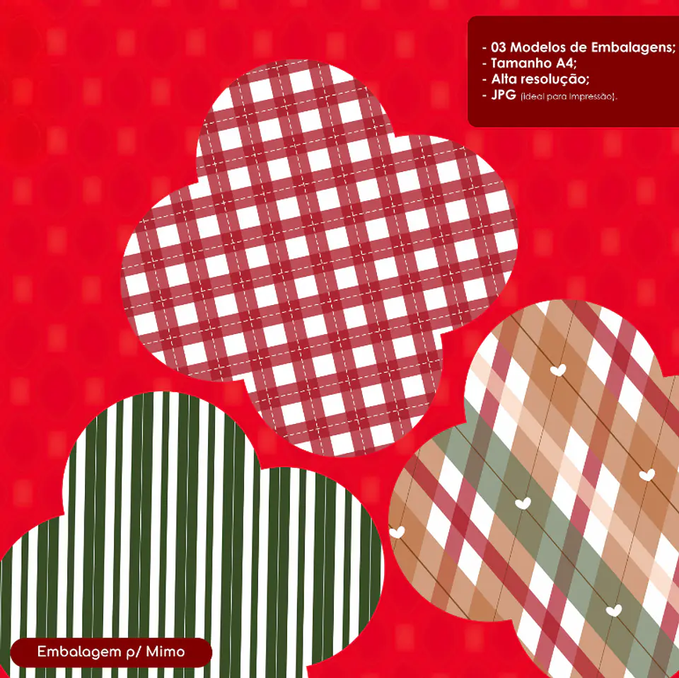 Embalagens para Mimos - Natal 1