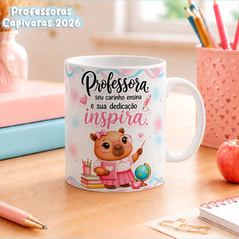 Professora Capivara 2026 - Canecas 12
