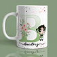 Alfabeto Floral Docinho - Canecas - Thumbnail 2