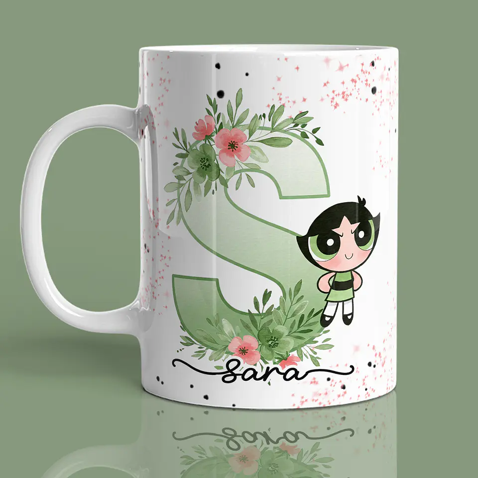 Alfabeto Floral Docinho - Canecas 24