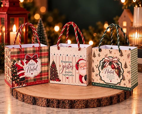 Sacola para Caneca - Natal