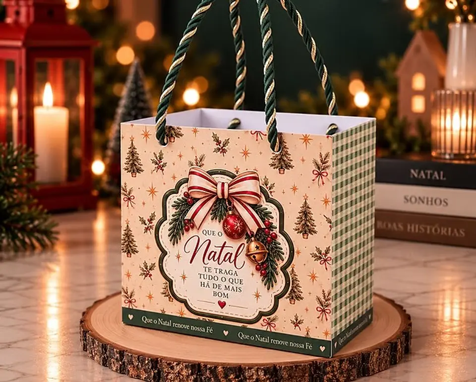 Sacola para Caneca - Natal 3