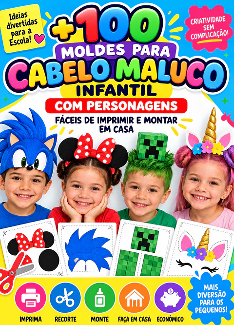 Kit Cabelo Maluco - Arquivo de Corte