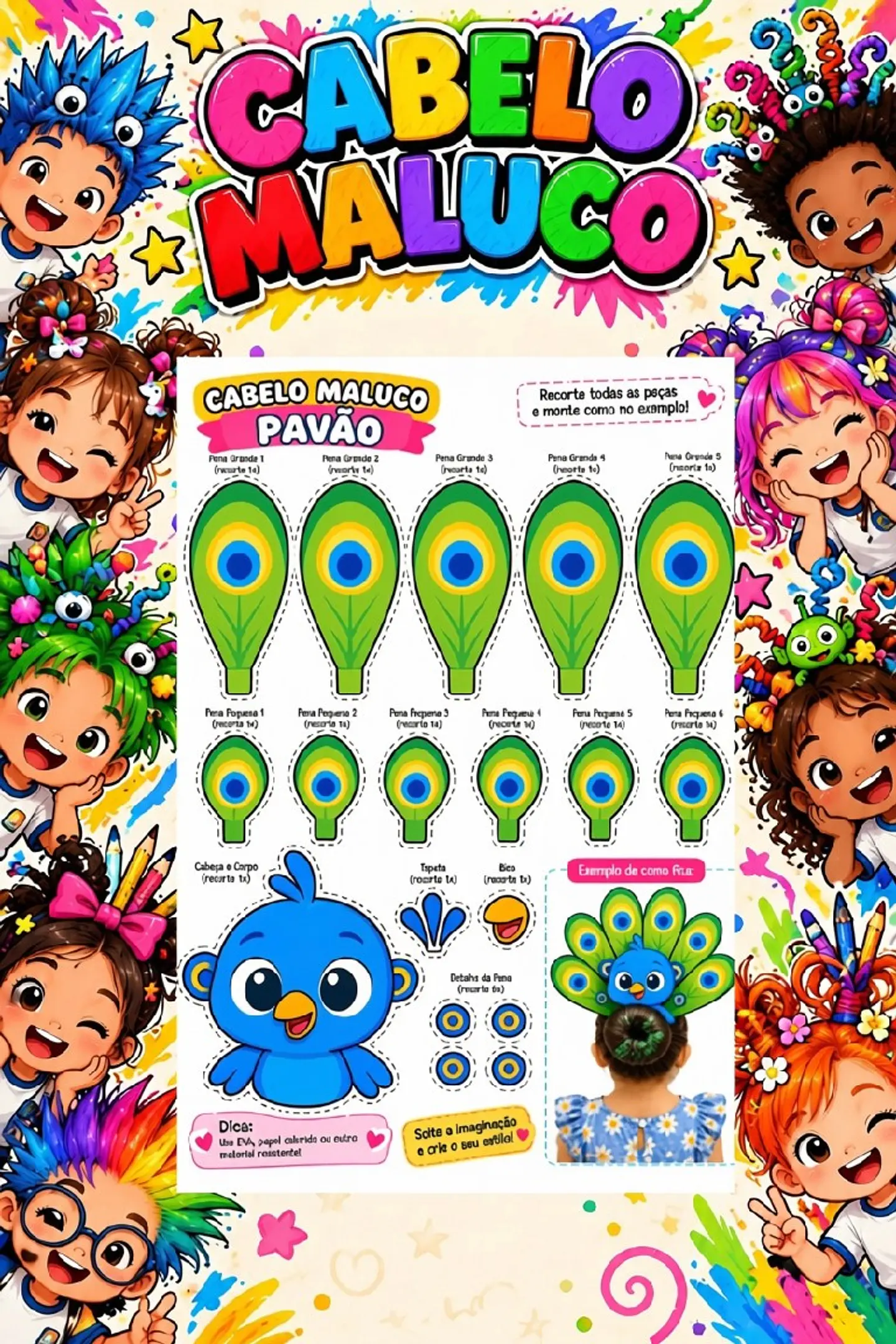 Kit Cabelo Maluco - Arquivo de Corte 5
