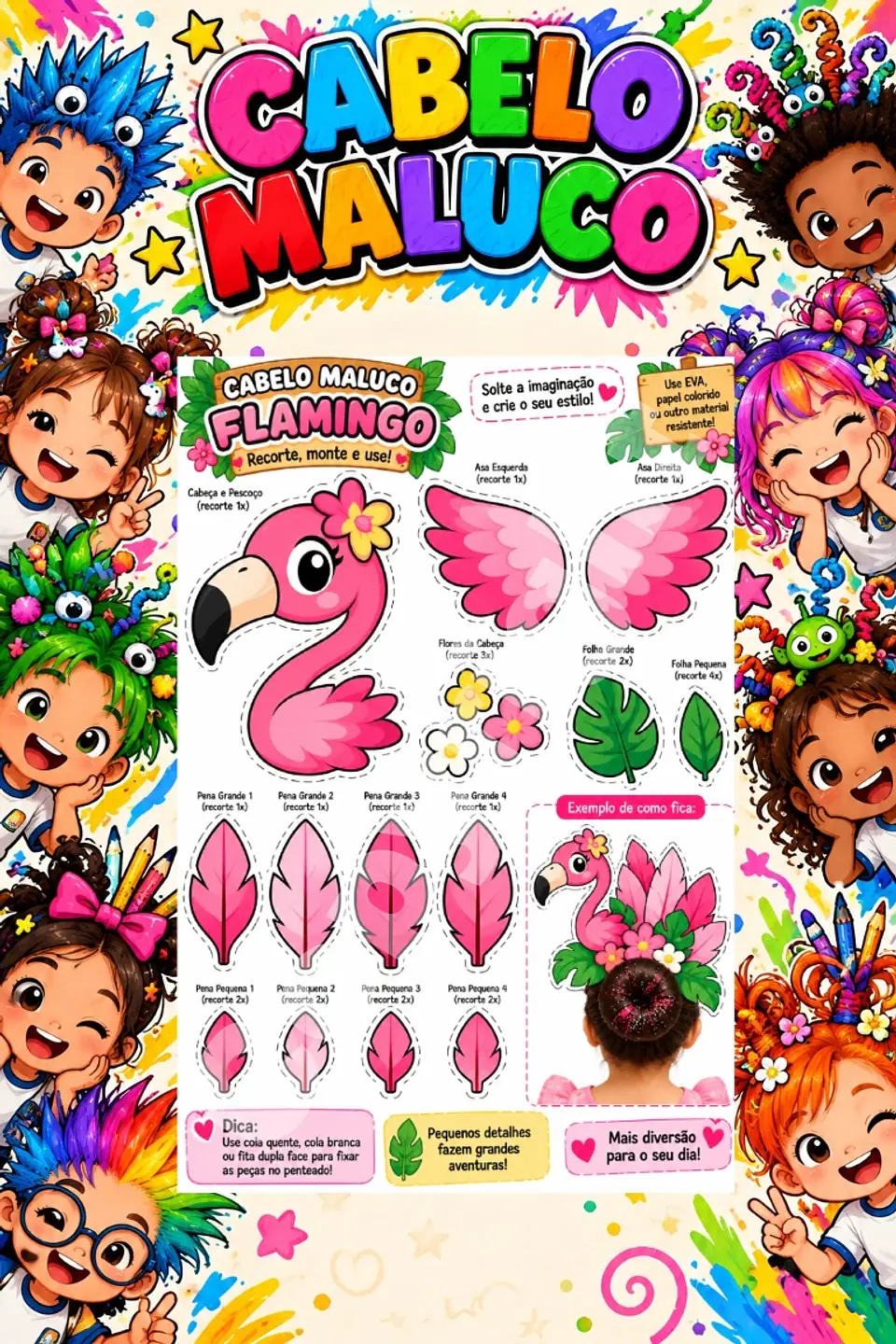 Kit Cabelo Maluco - Arquivo de Corte 6