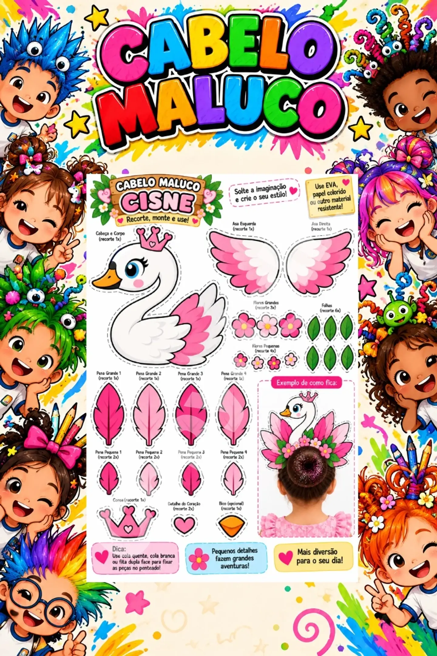 Kit Cabelo Maluco - Arquivo de Corte 7