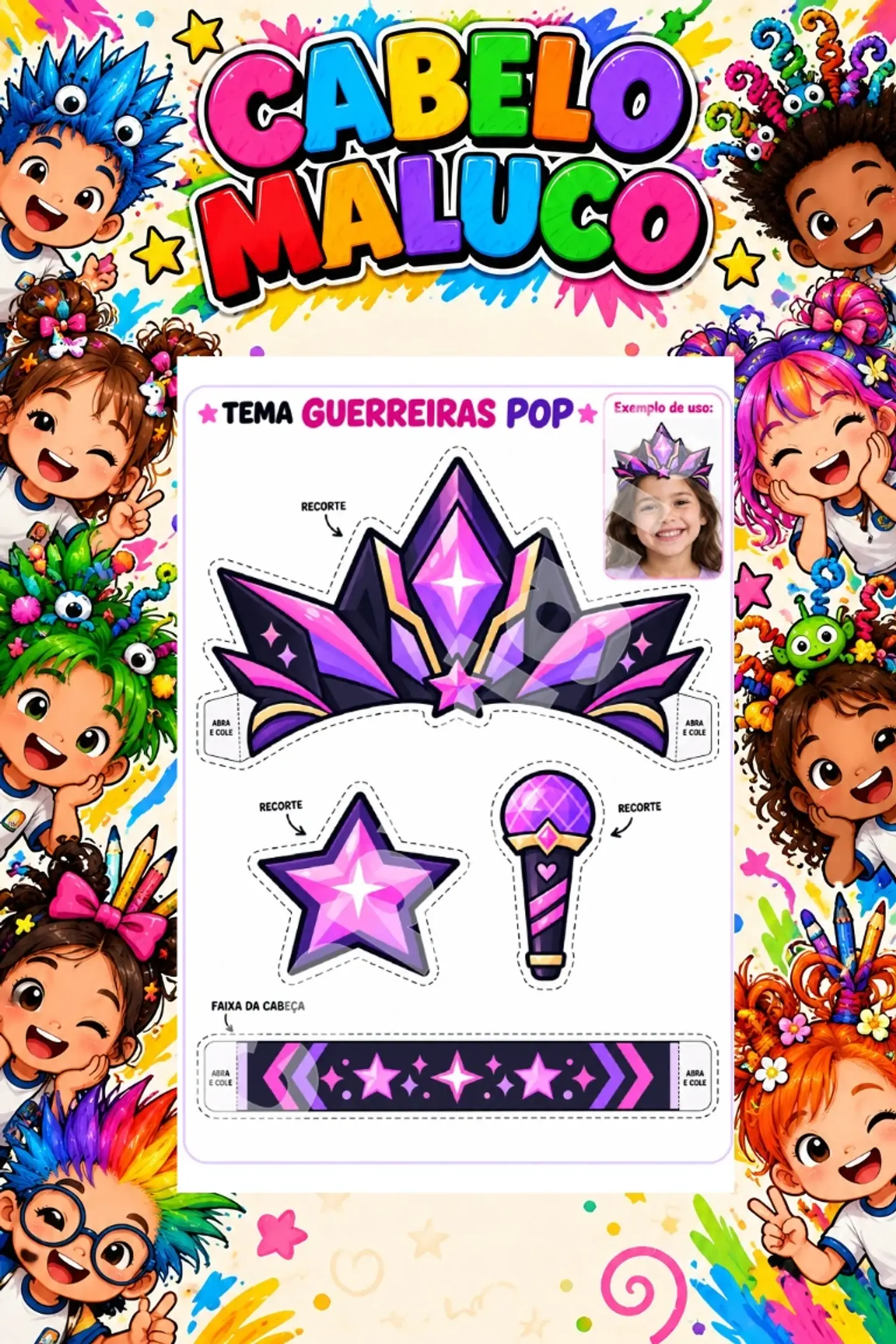 Kit Cabelo Maluco - Arquivo de Corte 23