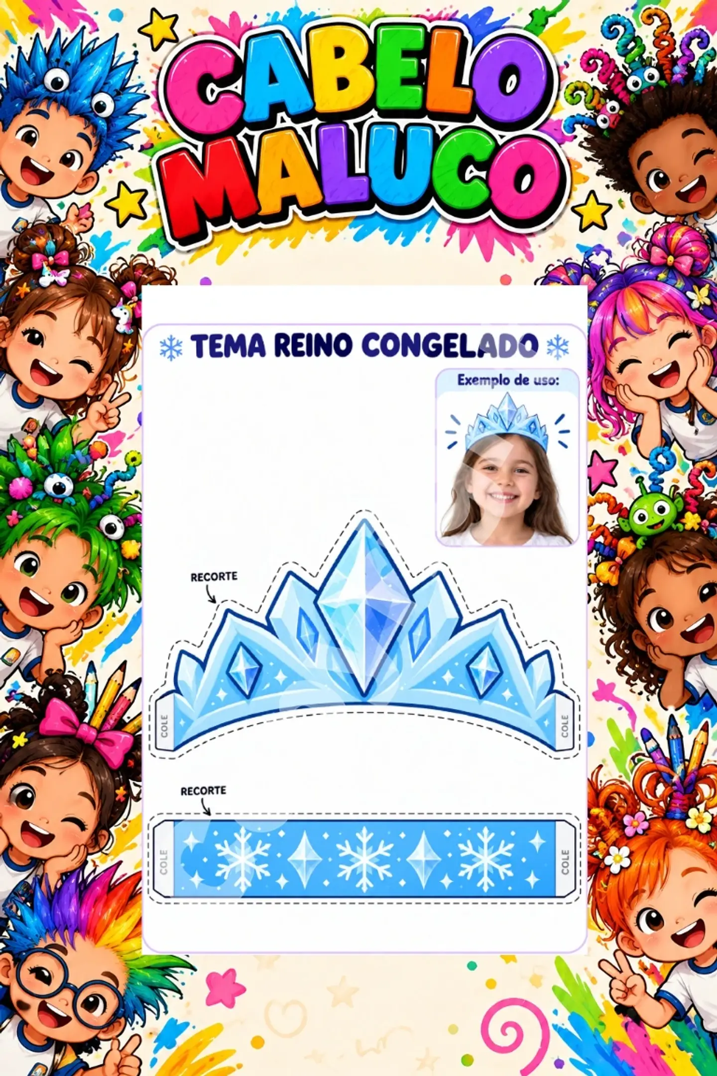 Kit Cabelo Maluco - Arquivo de Corte 24