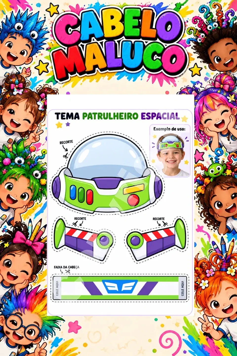 Kit Cabelo Maluco - Arquivo de Corte 26