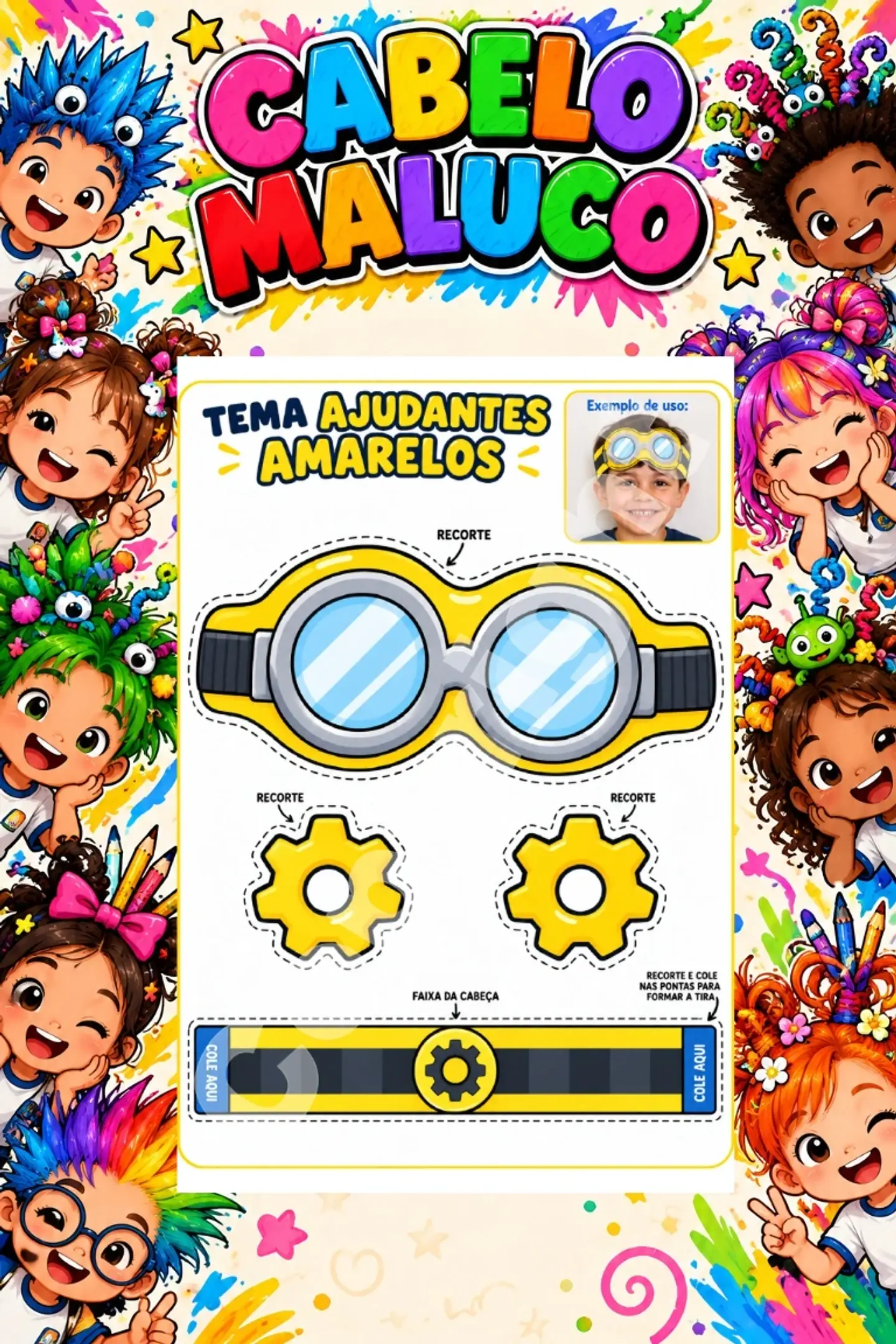 Kit Cabelo Maluco - Arquivo de Corte 27