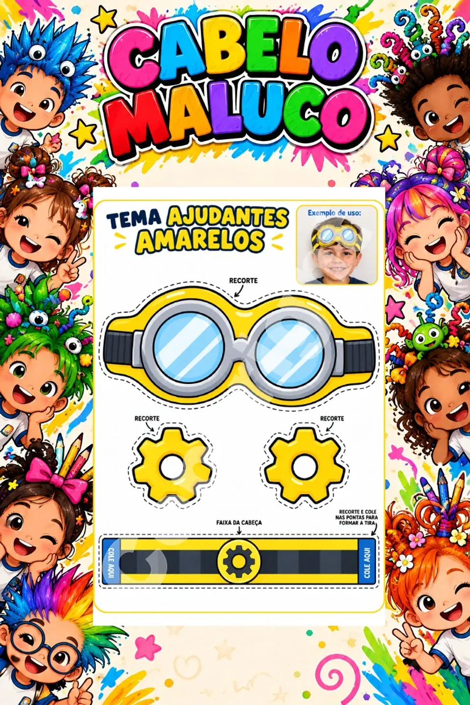 Kit Cabelo Maluco - Arquivo de Corte 27