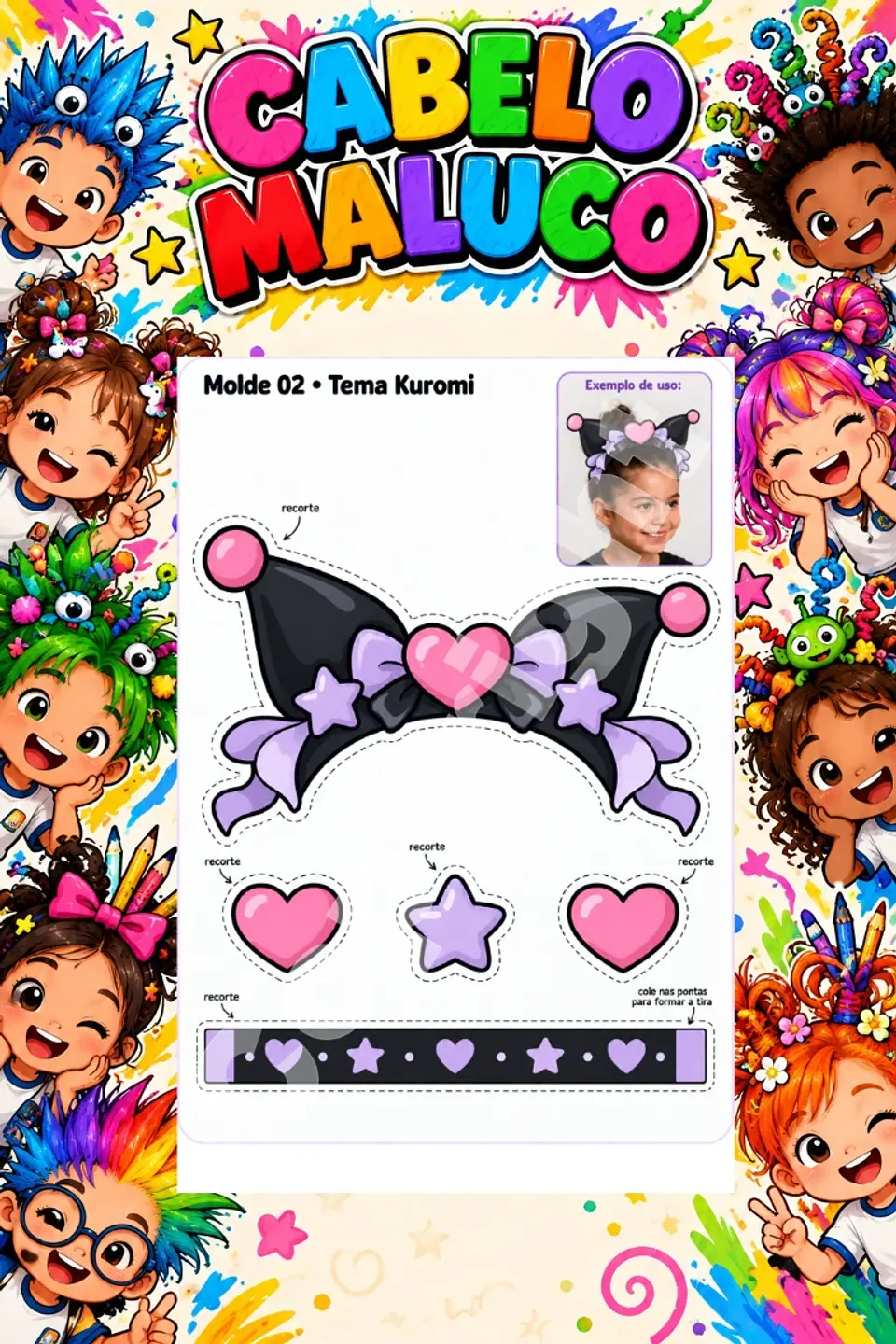 Kit Cabelo Maluco - Arquivo de Corte 29