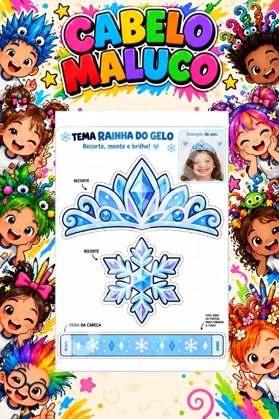 Kit Cabelo Maluco - Arquivo de Corte 33