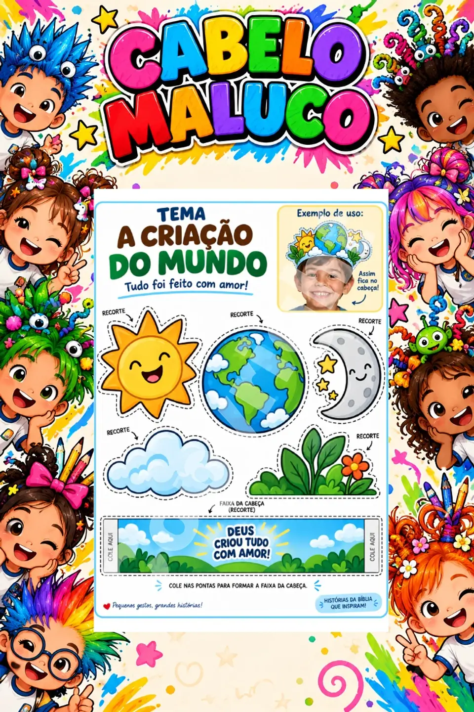 Kit Cabelo Maluco - Arquivo de Corte 35