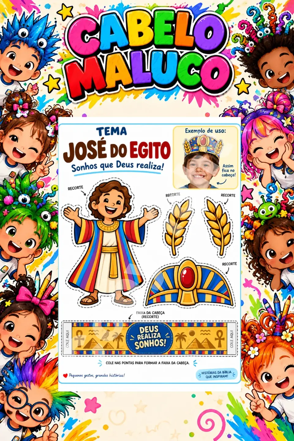 Kit Cabelo Maluco - Arquivo de Corte 38