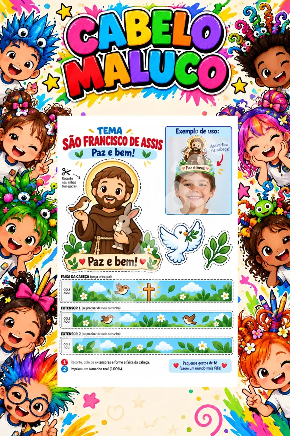 Kit Cabelo Maluco - Arquivo de Corte 42