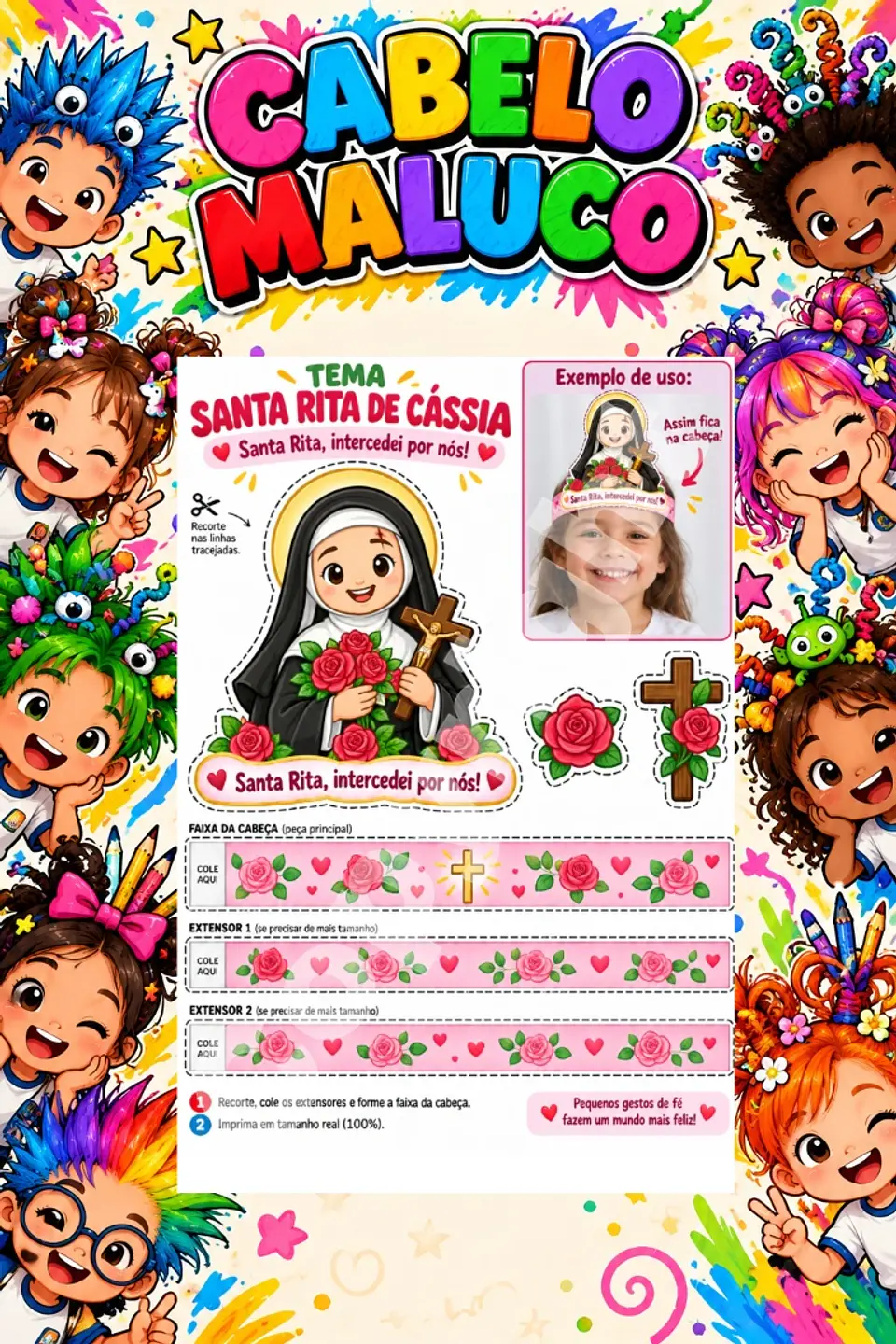 Kit Cabelo Maluco - Arquivo de Corte 45