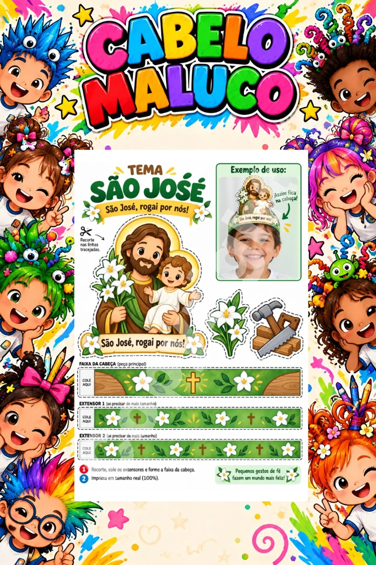 Kit Cabelo Maluco - Arquivo de Corte 47