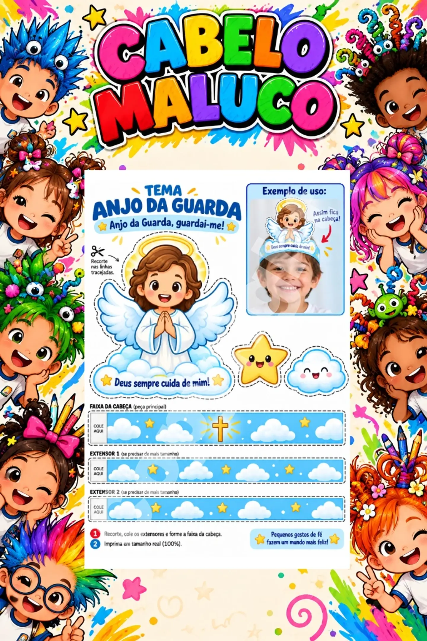 Kit Cabelo Maluco - Arquivo de Corte 48