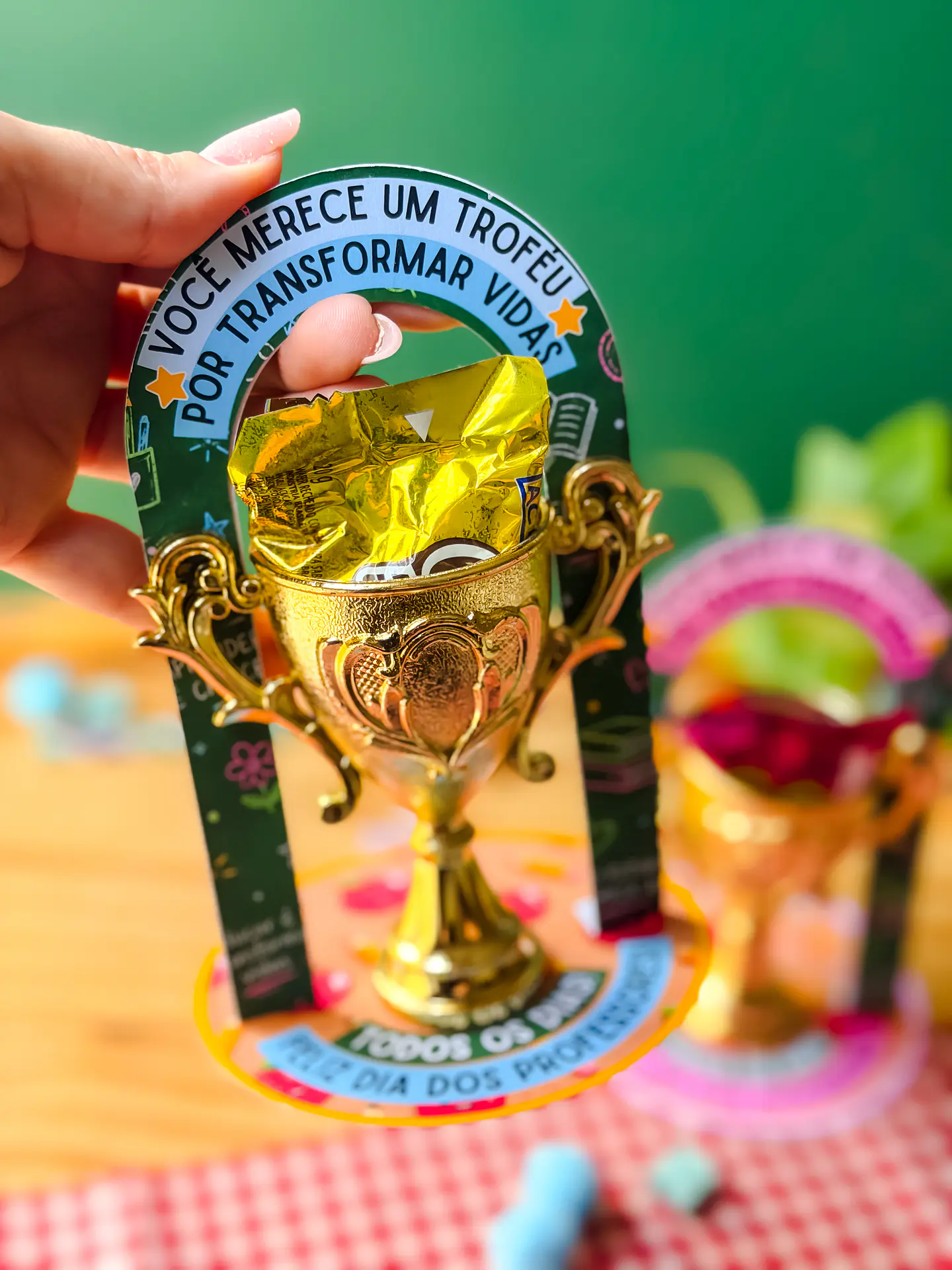 Expositor Mini Troféu - Dia dos Professores 2