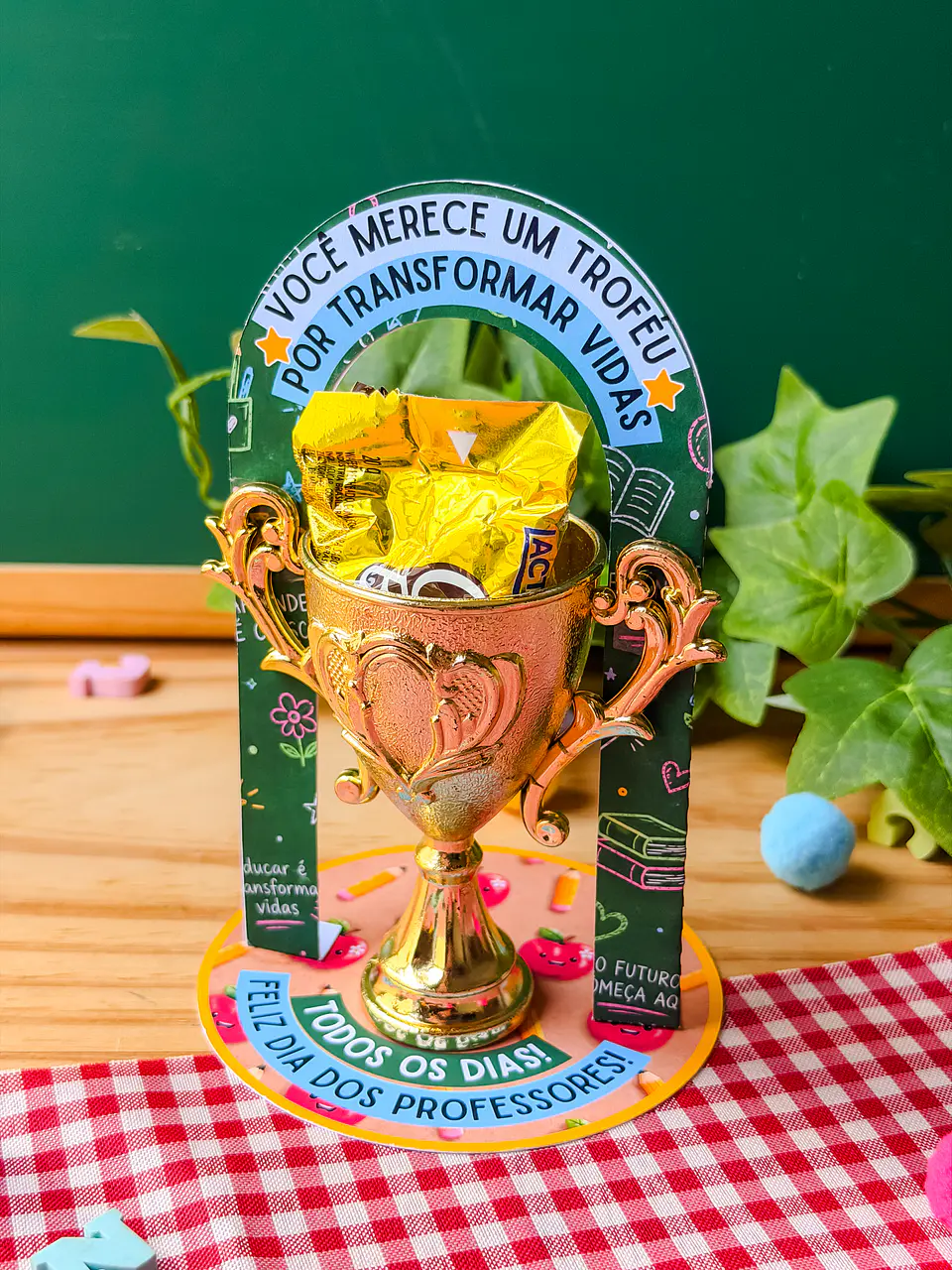 Expositor Mini Troféu - Dia dos Professores 4