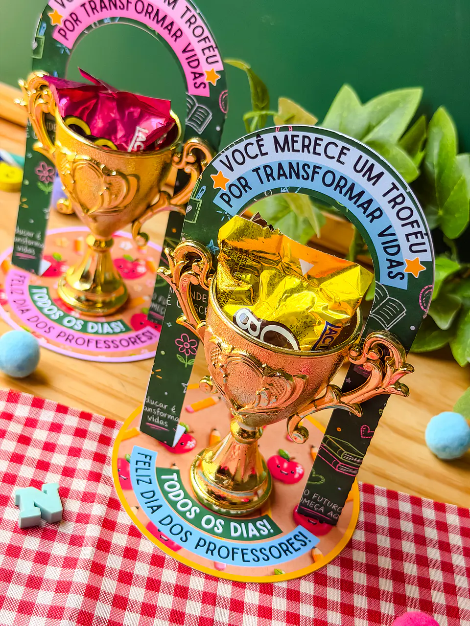 Expositor Mini Troféu - Dia dos Professores 5