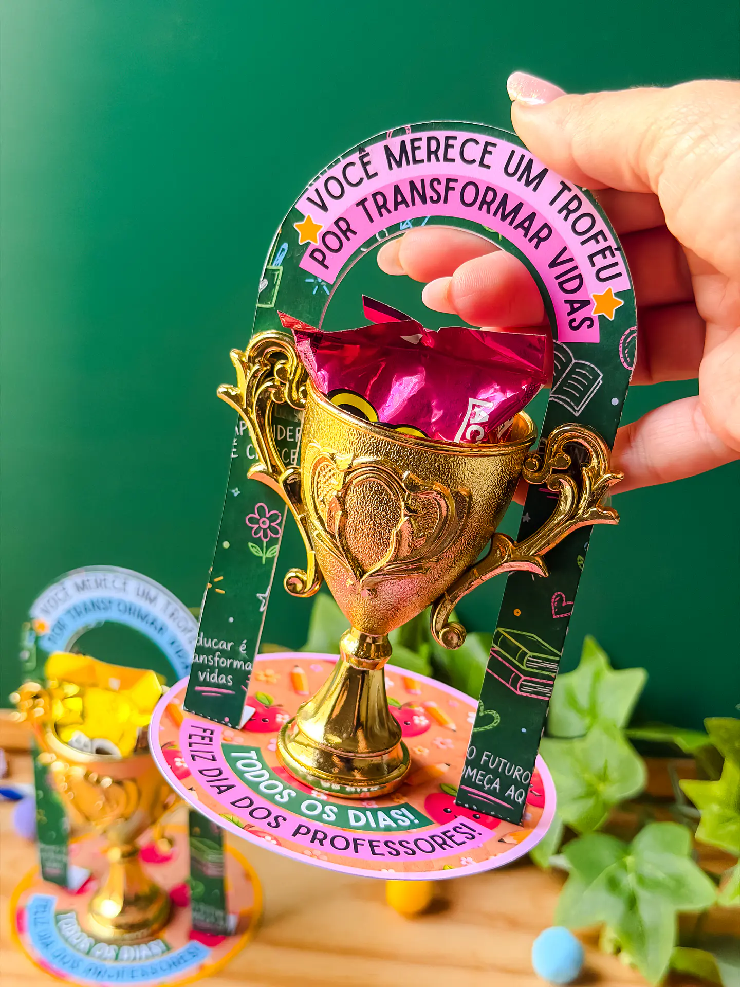 Expositor Mini Troféu - Dia dos Professores 7