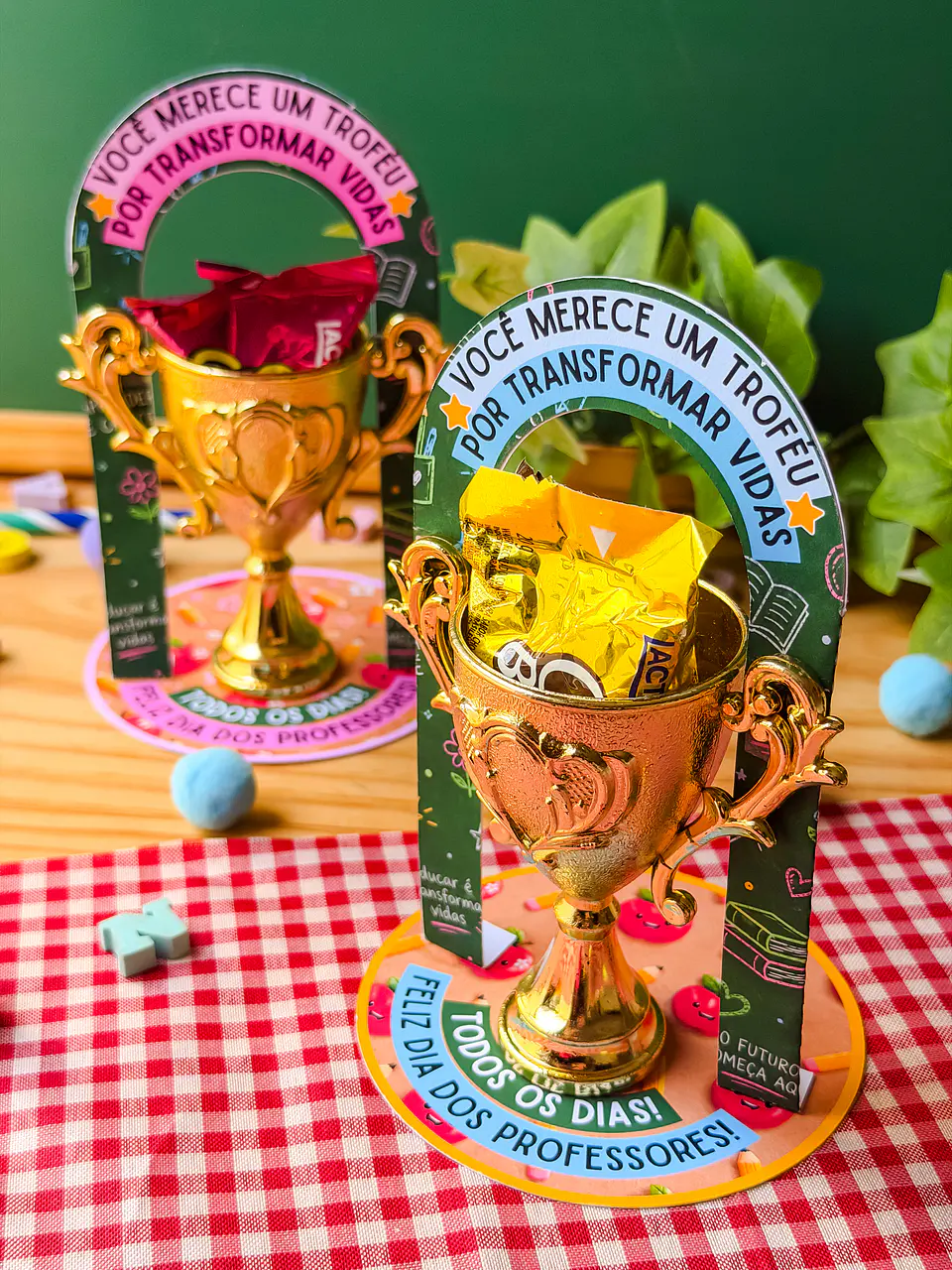 Expositor Mini Troféu - Dia dos Professores 8