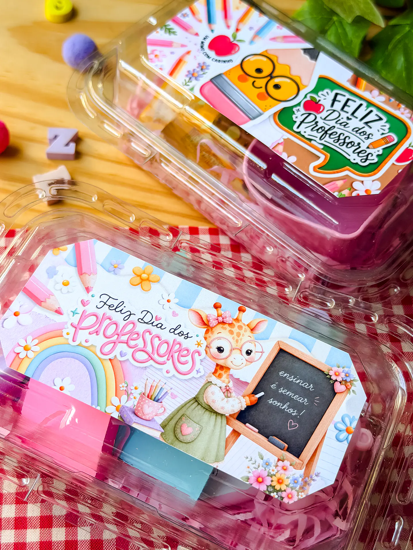Tags Cestinhas Acetato 6X13 - Dia dos Professores 14