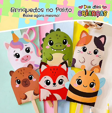 Brinquedos no Palito - Dia das Crianças