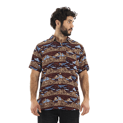 Camisa Hombre Haka Honu Anameizon Burdeo