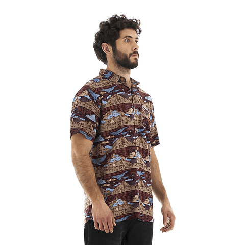 Camisa Hombre Haka Honu Anameizon Burdeo