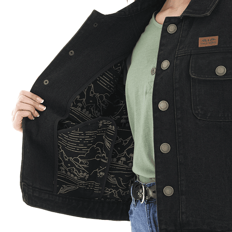 Chaqueta Mujer Haka Honu James Jeans Negra