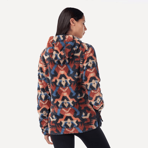 Chaqueta Mujer Calur-Oso Print Terracota Haka Honu