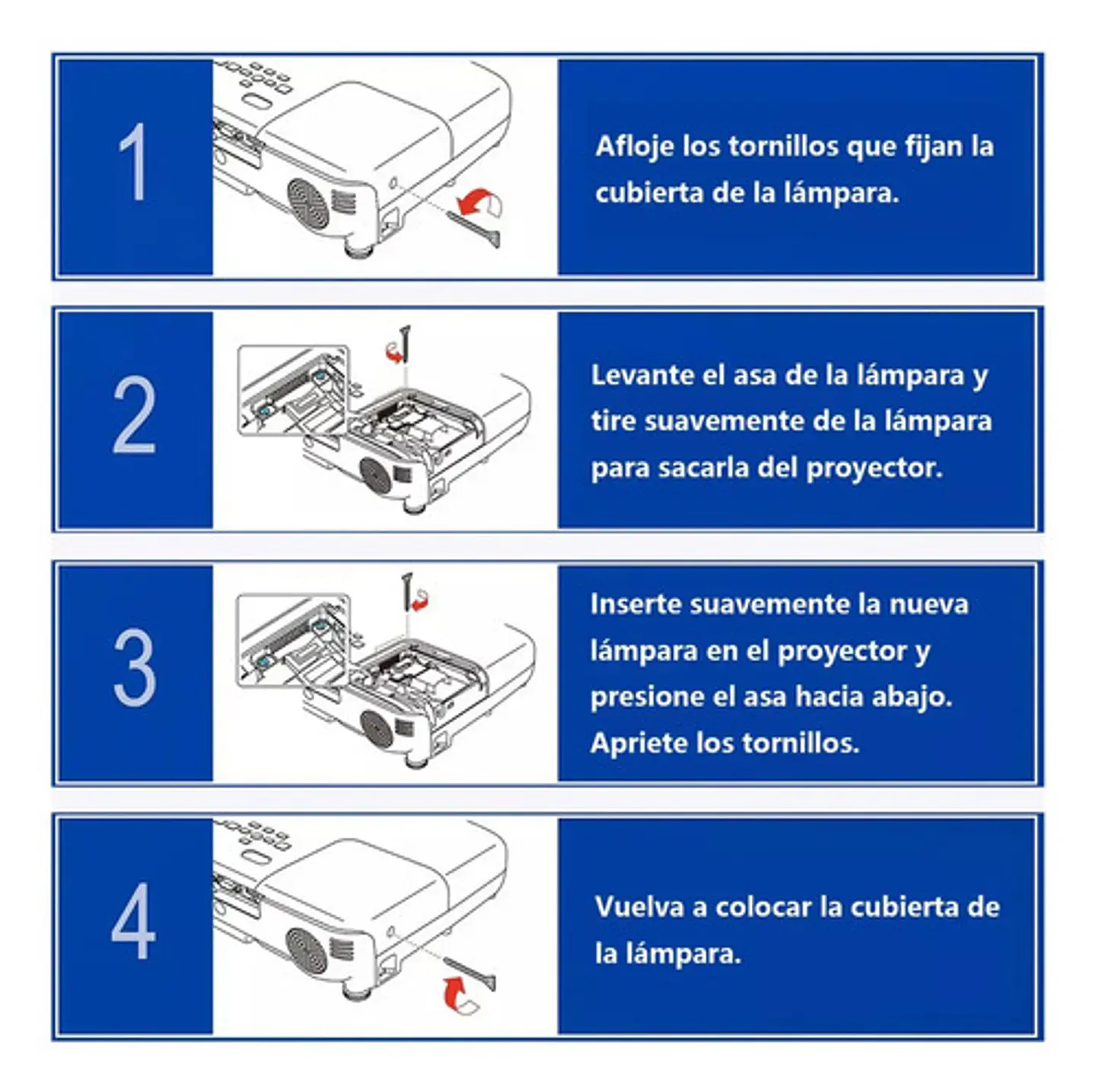 Lámpara Compatible Proyector Epson Elplp78. 12