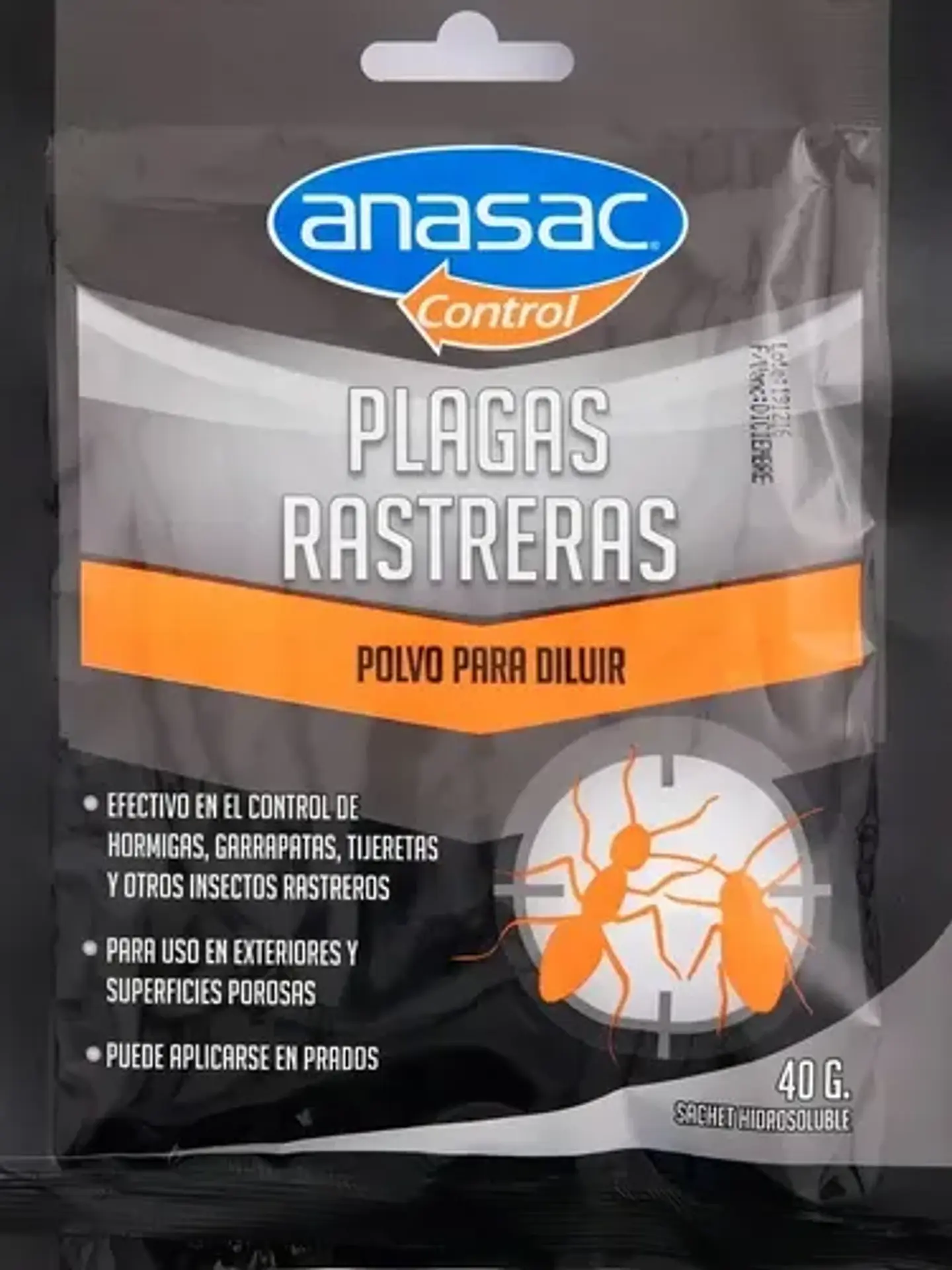 Anasac Insecticida Plagas Rastreras 40g Para Garrapatas Pulgas Hormigas 2