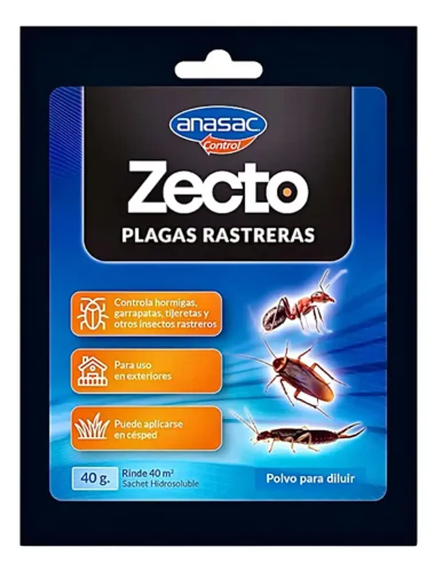 Anasac Insecticida Plagas Rastreras 40g Para Garrapatas Pulgas Hormigas 4