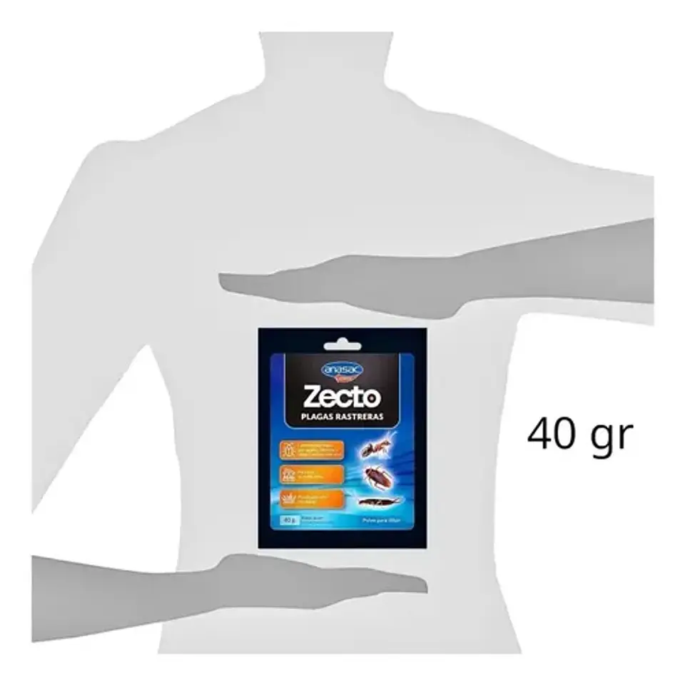 Anasac Insecticida Plagas Rastreras 40g Para Garrapatas Pulgas Hormigas 2