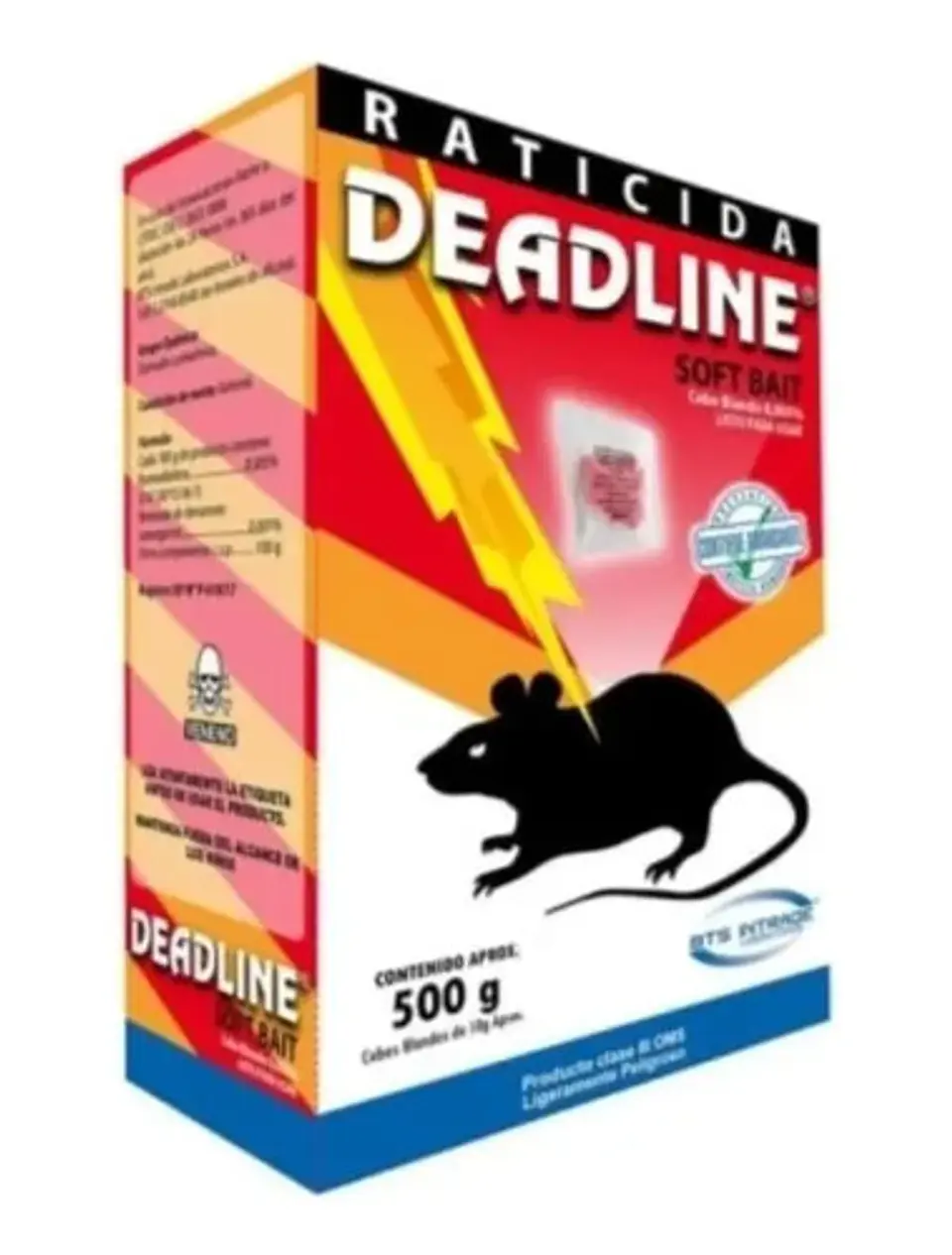 Veneno Raticida Deadline  Soft Bait 500 Gr., Cebo Blando. 1