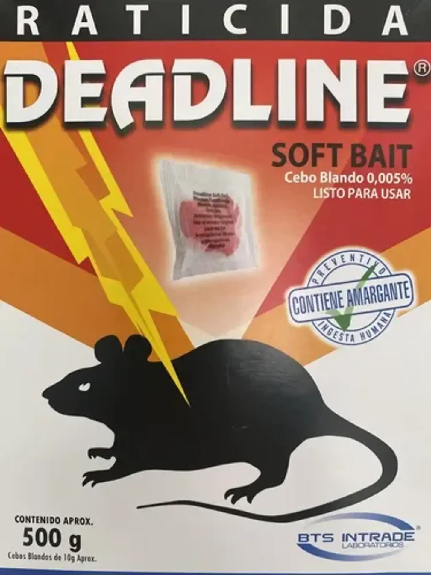 Veneno Raticida Deadline  Soft Bait 500 Gr., Cebo Blando. 2