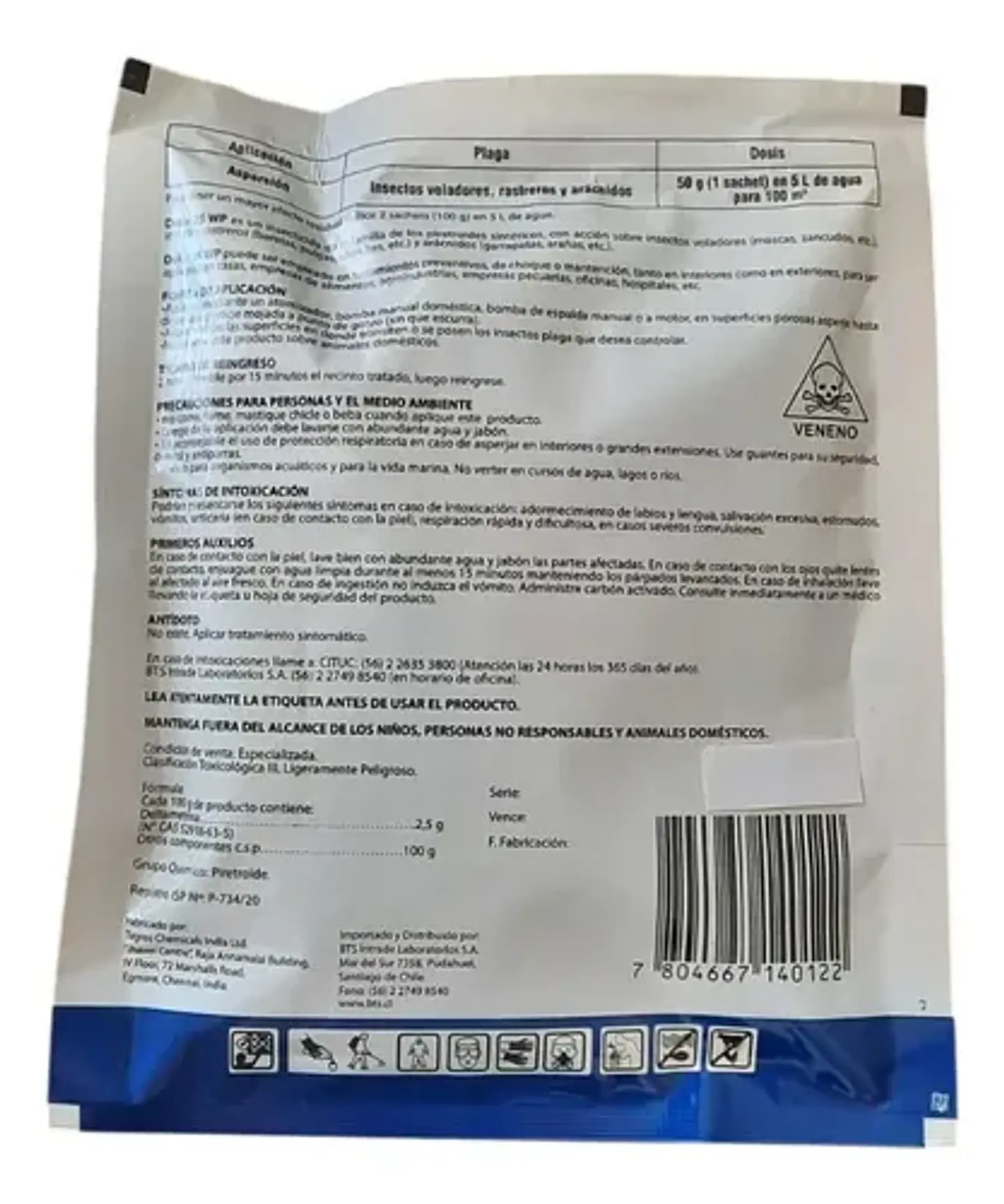 Control De Plagas Rastreras, Delta, 50gr. 2