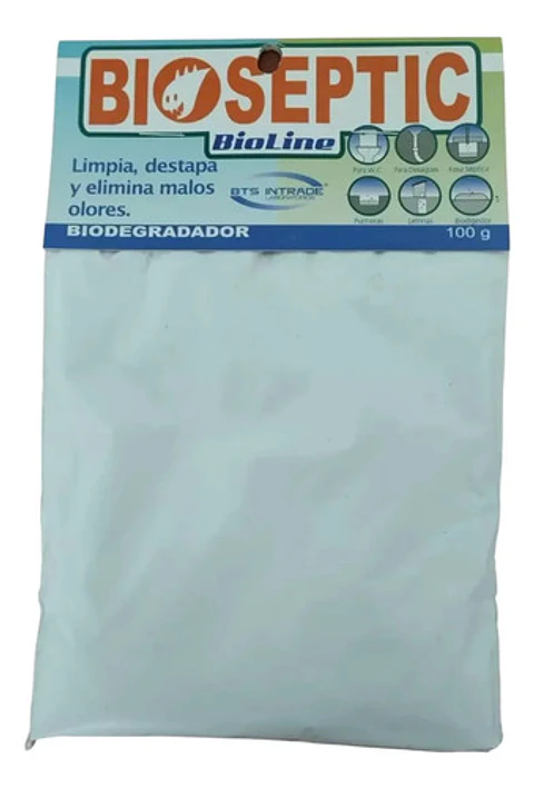 Bioenzimas Cañerias,desagües Y Pozos Sépticos,bioseptic,100g