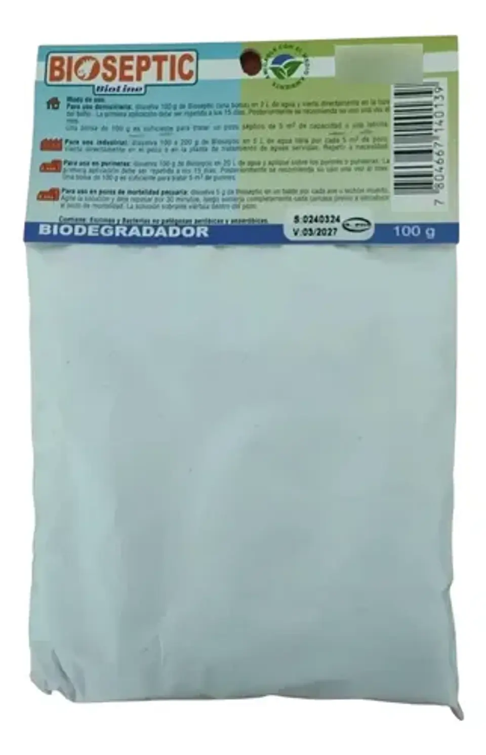 Bioenzimas Cañerias,desagües Y Pozos Sépticos,bioseptic,100g 2