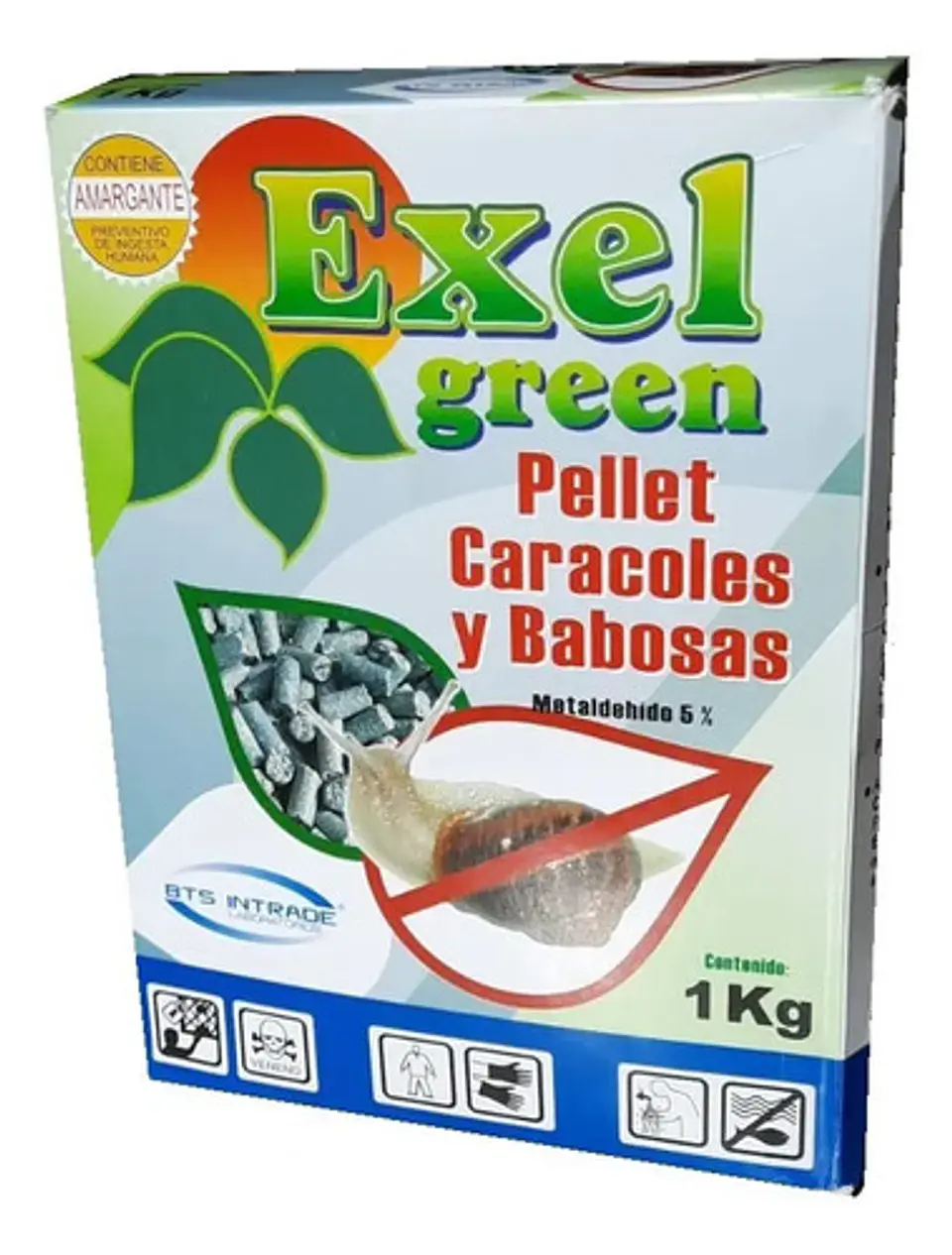 Pellet Control Caracoles 1kg. Exel Green, Molusquicida 1