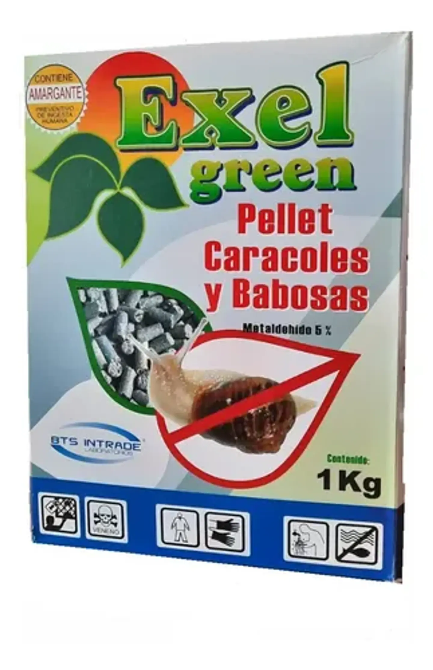 Pellet Control Caracoles 1kg. Exel Green, Molusquicida 2