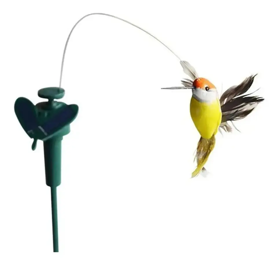 Estaca Solar Jardin Picaflor Colibrí Decorativas 1
