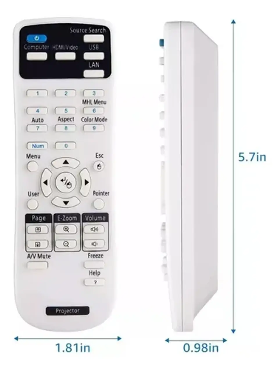 Control Remoto Compatible Data Proyector Epson 2