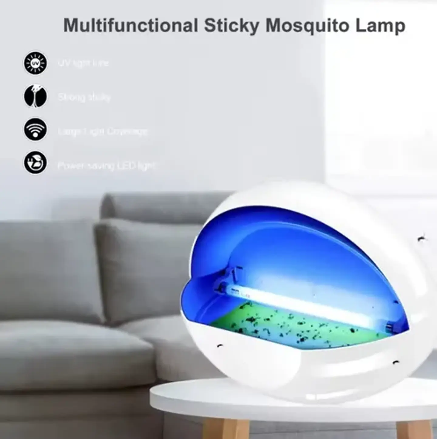 Lámpara Eléctrica Matamosquitos, Moscas, Zancudos Pegajosa. 4